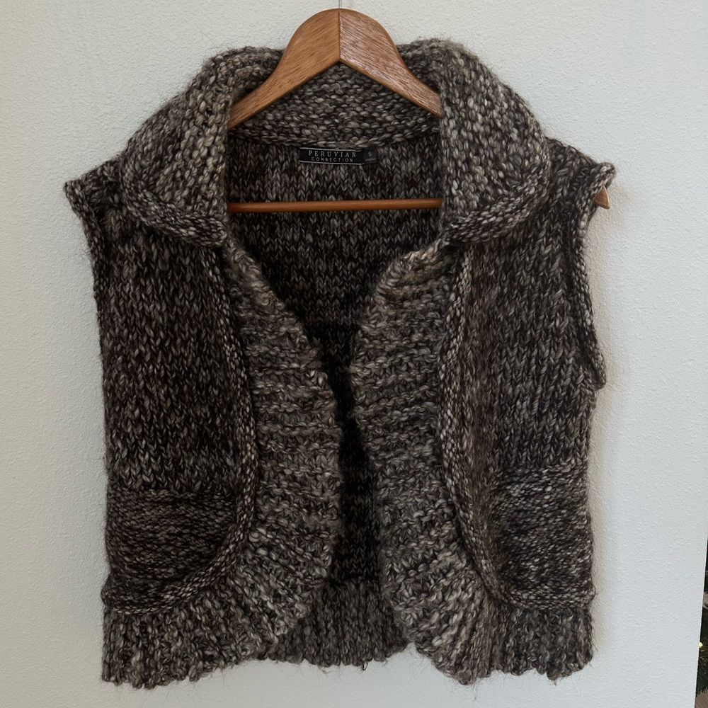 Peruvian Connection 80% wool and 10% mohair vest